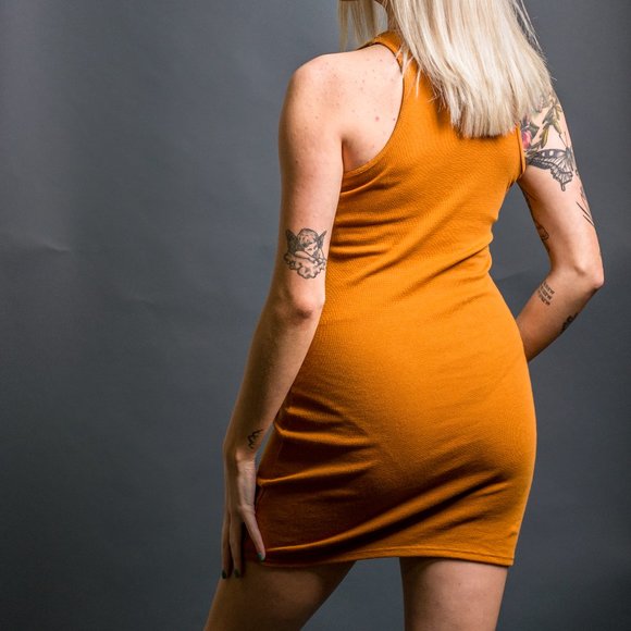 Burnt Orange Bodycon by Wild Fable - Picture 6 of 6